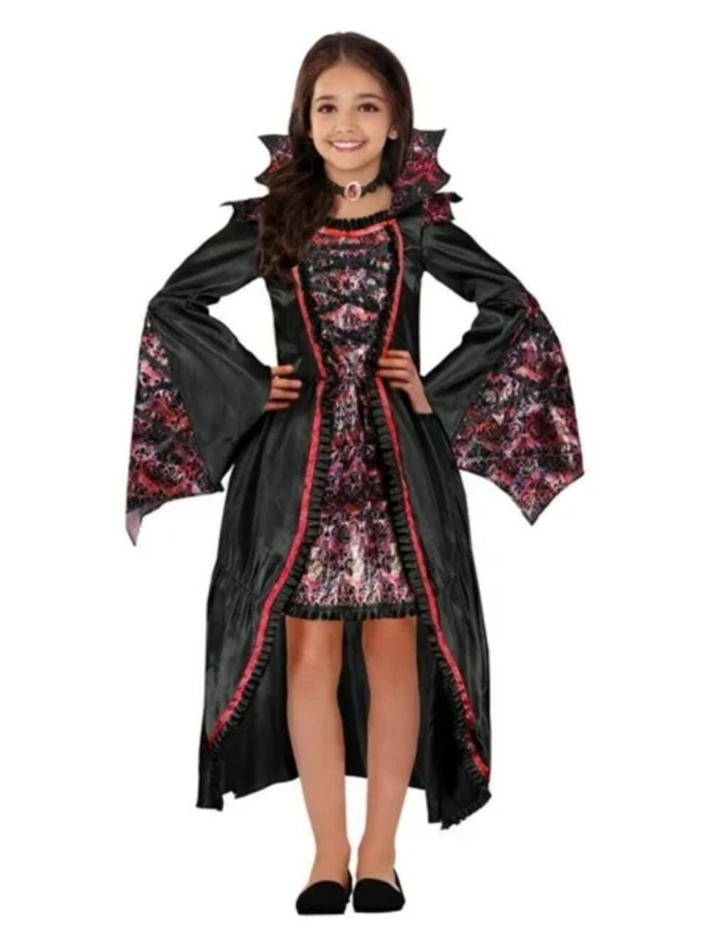 Palamon Girl's Midnight Vampiress Halloween Costume